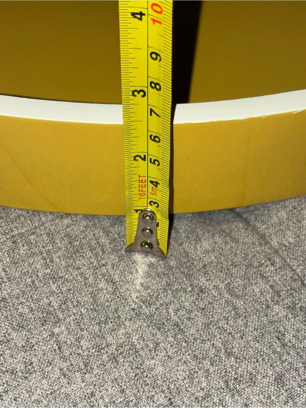West Elm Large Lacquer Round Tray (21”) Round Mustard Yellow Serving Tray